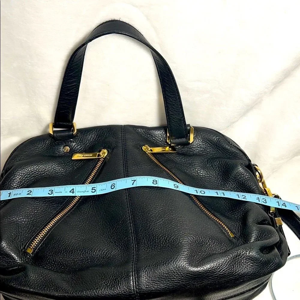 Michael Kors Portland Black Leather Satchel - Picture 12 of 16